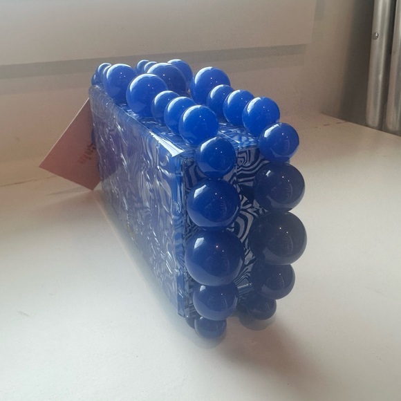 Cult Gaia Vibrant Blue Beaded Bag -NWT - Picture 6 of 6